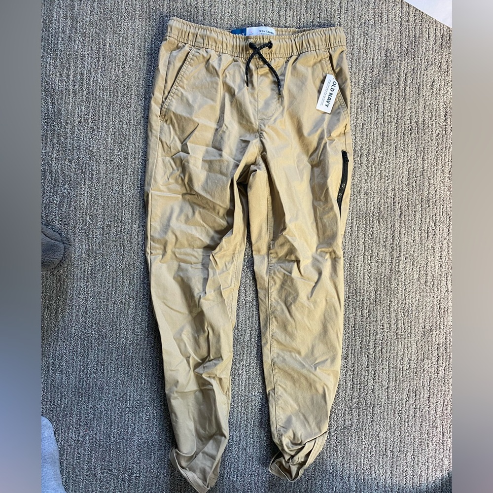 NWT old navy boys size large tech taper cargo pants